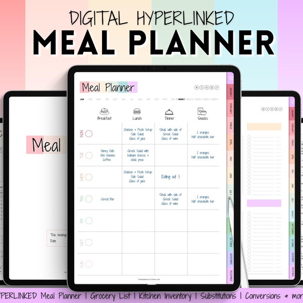 Meal Planner - Etsy