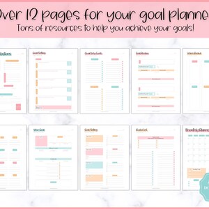 Goal Planner BUNDLE, 2024 Goals Tracker, SMART Goal Setting Kit, New ...