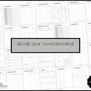 Homeschool Planner Printable Home School Teacher Academic - Etsy UK