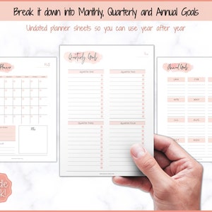 Goal Planner Printable BUNDLE, 2024 Goals Tracker, SMART Goal Setting ...