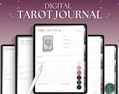 Tarot Journal, DIGITAL Tarot Planner Workbook, Daily Card Reading, Tarot Spreads, Tarot Deck Notebook, Witch, Grimoire, Oracle, GoodNotes