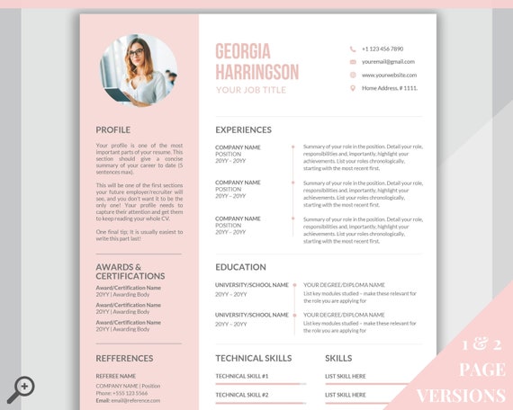 RESUME TEMPLATE Word. Professional Resume Template. Minimalist Executive. CV template free. Resume Template Bundle. Curriculum Vitae