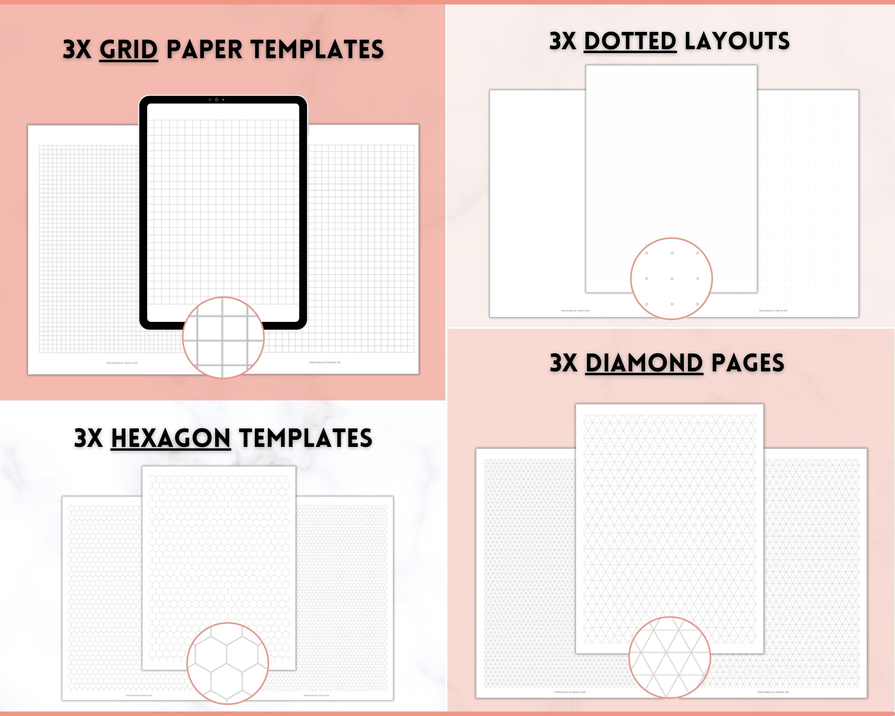 PERSONAL Planner Printable, Grid, Line, Dot Paper, Note-taking ...