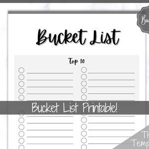 ¡Lista de deseos imprimible! ¡3 plantillas incluidas! Las 100 mejores cosas para hacer, seguimiento de la lista de deseos, vacaciones, viajes, año nuevo, planificador de objetivos, lista de tareas pendientes