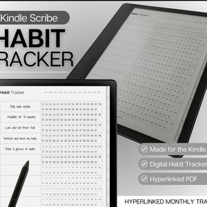 Kindle Scribe Digital Habit Tracker, Digital Planner, Daily, Monthly ...