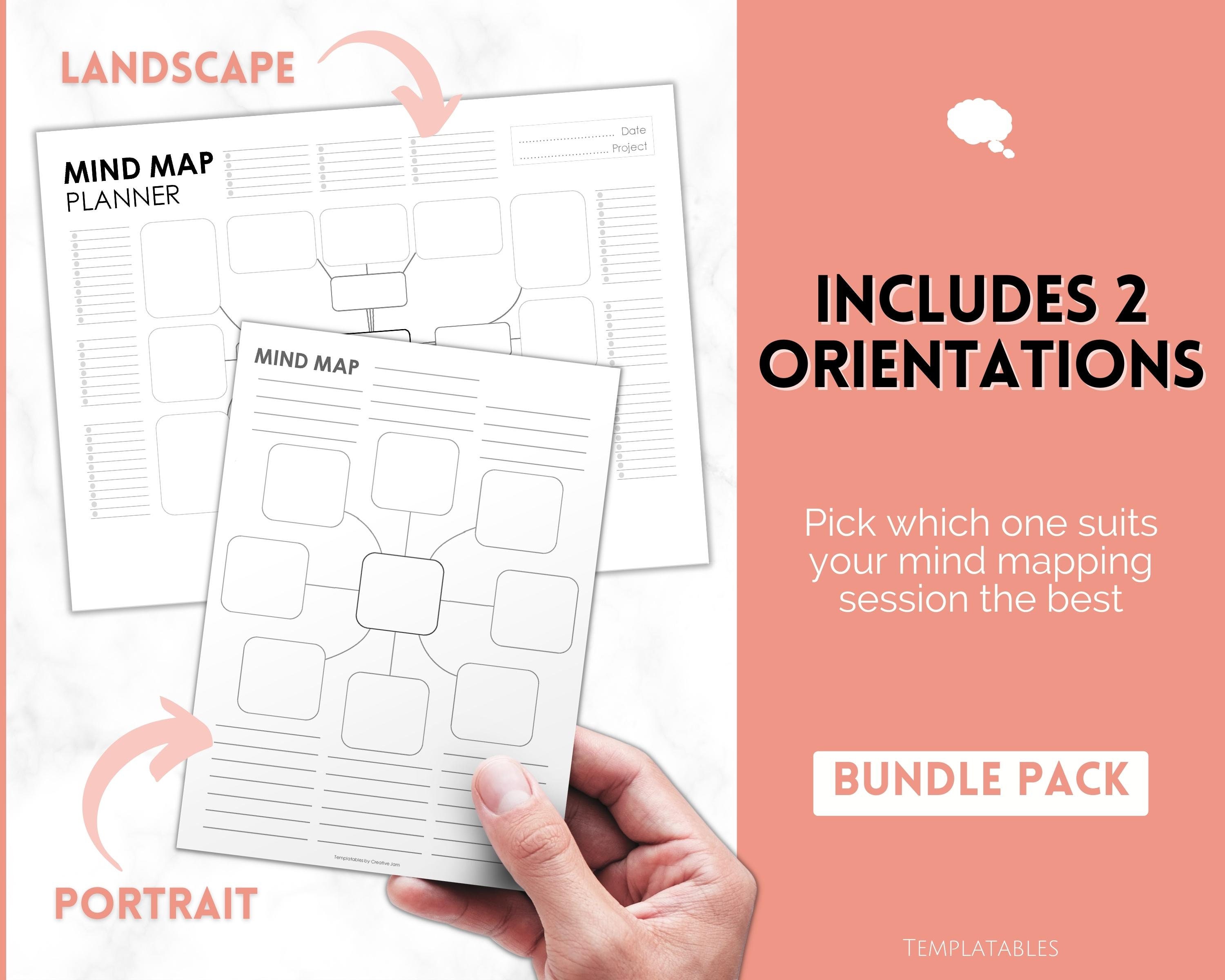 mind-map-template-printable-mind-map-planner-study-guide-etsy-uk