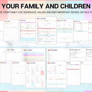 The ULTIMATE Home Management Binder Bundle! 170pg Colorful Household ...
