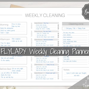 EDITABLE Cleaning Schedule, FLYLADY Daily Routine, Cleaning Checklist, Cleaning Planner, Weekly House Chore, Control Journal, Fly Lady Zones
