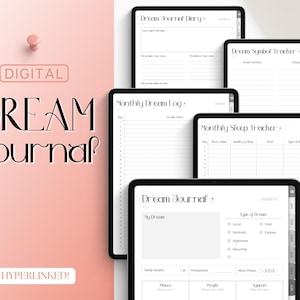 Digital Dream Journal, Digital Journal for GoodNotes, iPad Digital Dream Diary, Dream Analysis, Dream Interpretation, Sleep Tracker, Lucid