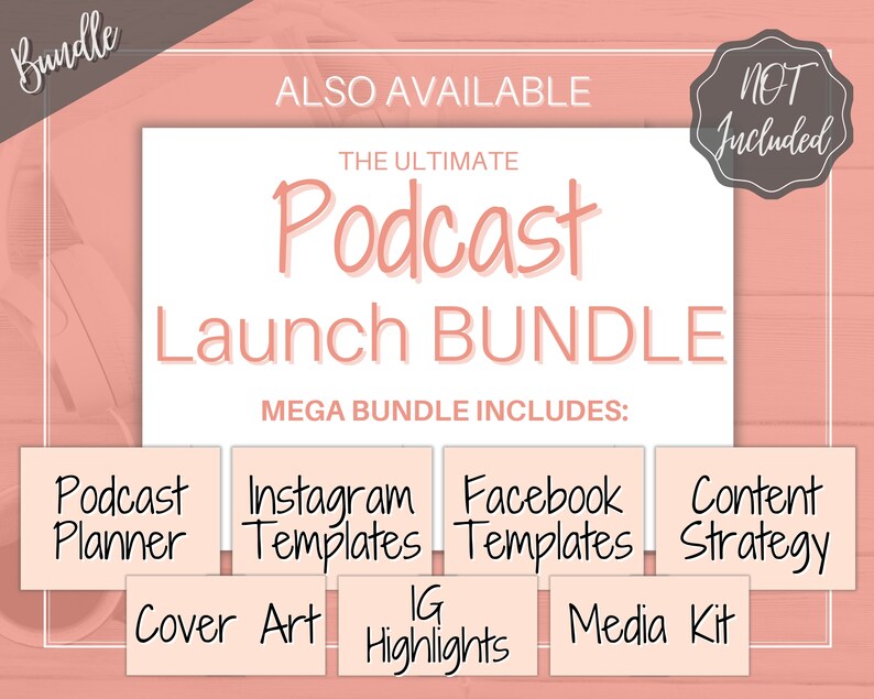 EDITABLE Podcast Planner Template Podcast Checklist Content | Etsy