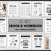 eBook Template Canva, Workbook, Worksheets & Lead Magnet for Coaches, Bloggers. Opt In, Charts, Checklists, Planners, Webinar, Challenges 
