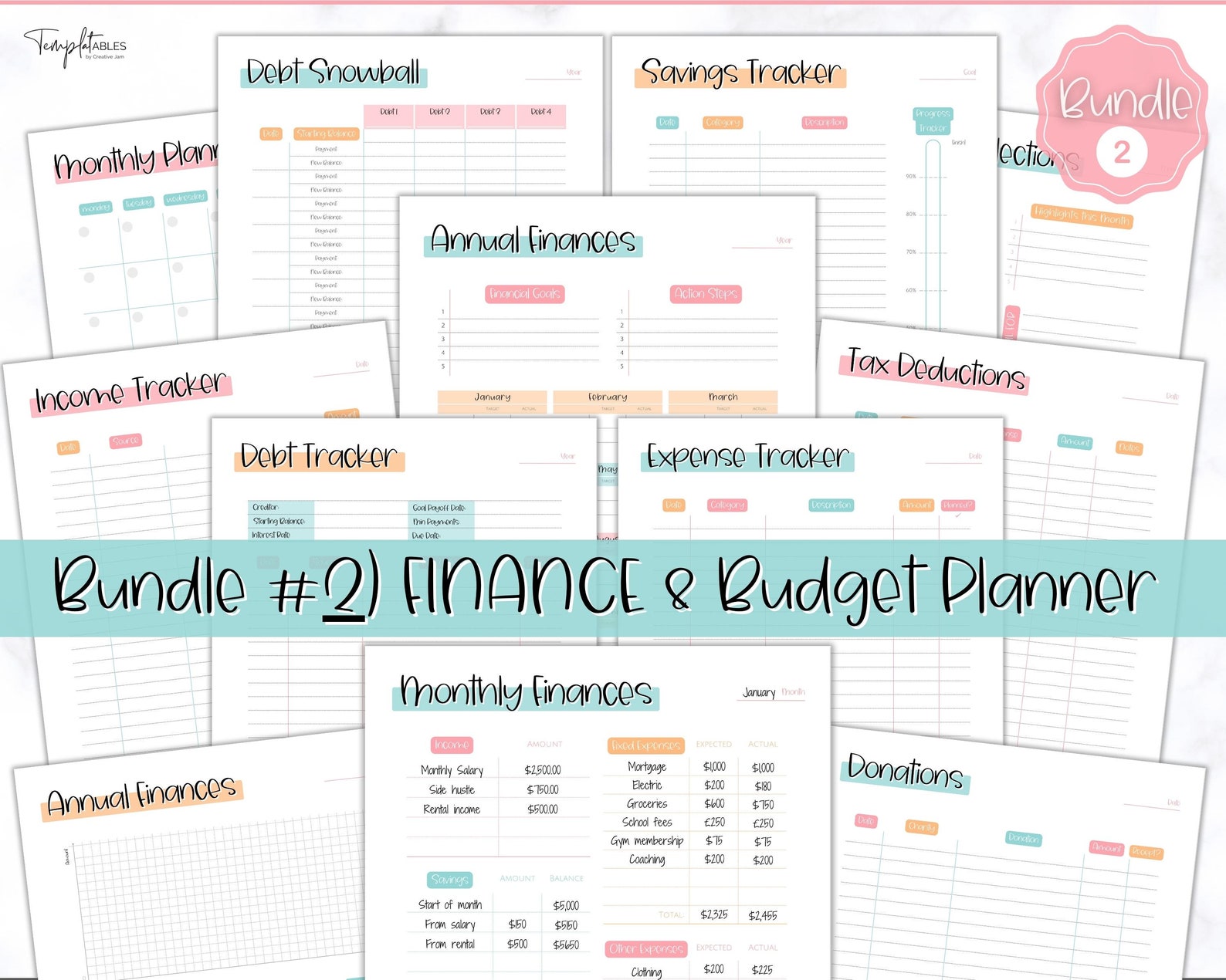 Ultimate PLANNER BUNDLE! Printable Goal Planner, Finances & Budget ...