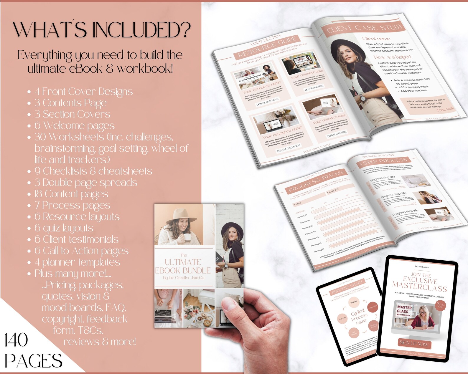 Workbook Template Bundle! Canva Ebook, Worksheets, Lead Magnet, Coaches ...