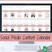 Social Media Content Calendar, Google Sheets Spreadsheet, Editable Planner, Social Media Manager, Instagram, Youtube, TikTok, Influencer 