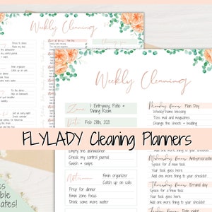 FLY LADY Control Journal, FlyLady Cleaning Planner! Daily Routine, Control Zones, Cleaning Checklist, Cleaning Schedule, Weekly House Chores
