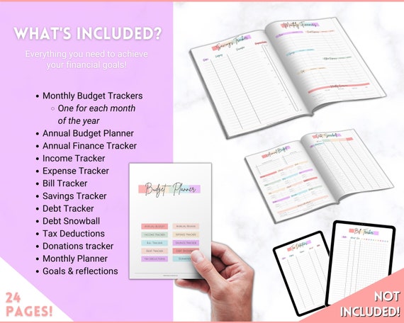 Paycheck Budget Planner Printable, Monthly Financial Tracker Template,  Savings Tracker, Binder, Debt, Bill, Spending, Expenses Income Money -   Australia