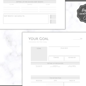 Goal Planner BUNDLE, 2025 Goals Tracker, SMART Goal Setting Kit, New ...