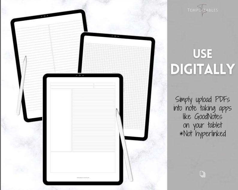 Note Taking Templates Printable Paper Note Taking Journal - Etsy Canada