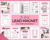 Lead Magnet Templates, Canva eBook, Workbook, Worksheets for Coaches, Bloggers. Opt In, Charts, Checklists, Planners, Webinar, Challenges
