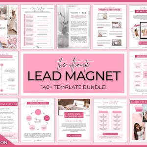 Lead Magnet Templates, Canva eBook, Workbook, Worksheets for Coaches, Bloggers. Opt In, Charts, Checklists, Planners, Webinar, Challenges