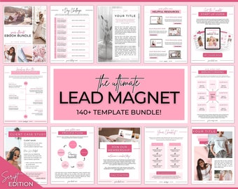 Lead Magnet Templates, Canva eBook, Workbook, Worksheets for Coaches, Bloggers. Opt In, Charts, Checklists, Planners, Webinar, Challenges