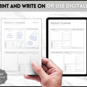 Product Planner Template, Small Business Plan, Printable Product Launch, Pricing, Packaging, Costs, Supplies, Inventory, Etsy Seller Listing image 6