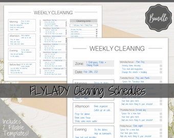 FLYLADY Cleaning Planner Bundle Daily Control - Etsy