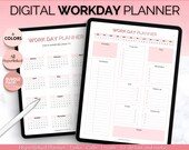 Digital Work Planner, Work Day Organizer, Daily Planner, Work from home To Do List, Business, Office Organizer, GoodNotes, Digital Planner