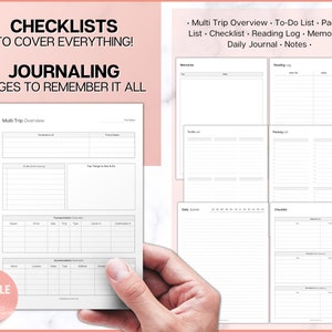 30+ Page Travel Planner Printable BUNDLE, Trip Planner, Vacation ...