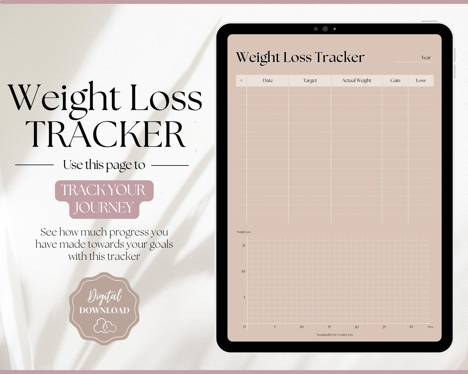 Body Measurement Tracker Weight Loss Tracker Printable - Etsy