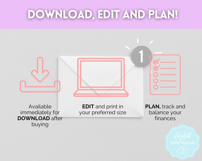 Paycheck Budget Planner, EDITABLE Budget by Paycheck Template, PDF Printable Budget Tracker, Finance Planner, Zero Based Budget Sheet Binder zdjęcie 9