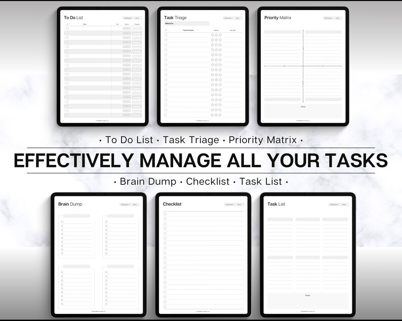 Digital Project Planner! Project Tracker, Project Management, Digital ...