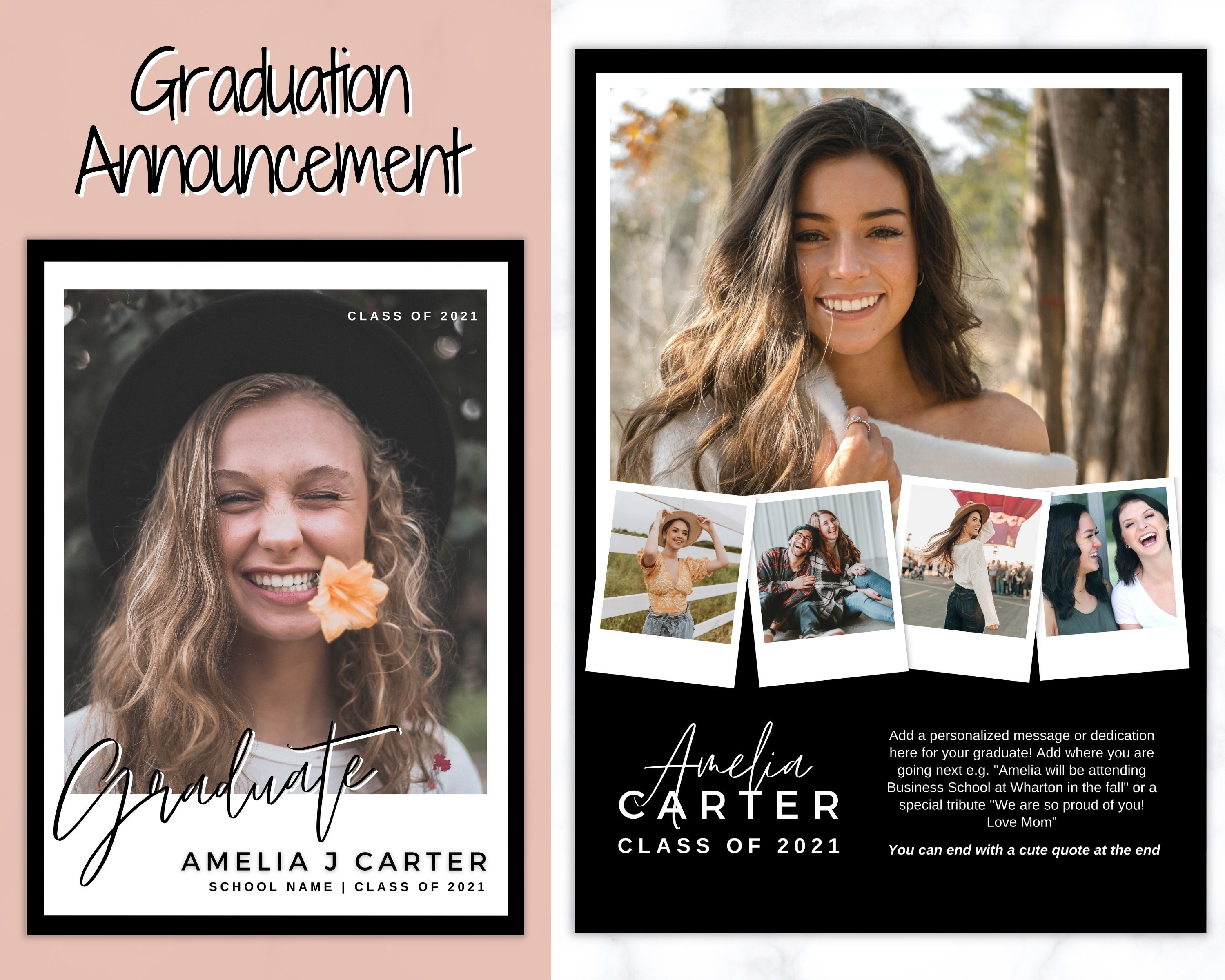 Insert Name Here Christmas Special 2022 2022 Graduation Announcement Card Template Senior & High | Etsy Ireland