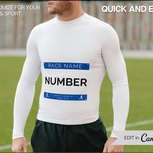Editable Race Bib Templates, 7 Running Race Bib Templates Included ...