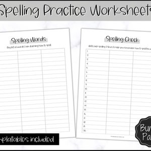Spelling Practice, Printable Spelling Words Sheets, Sight Word Practice, 1st Grade, Worksheet, Test, Homeschool Teacher
