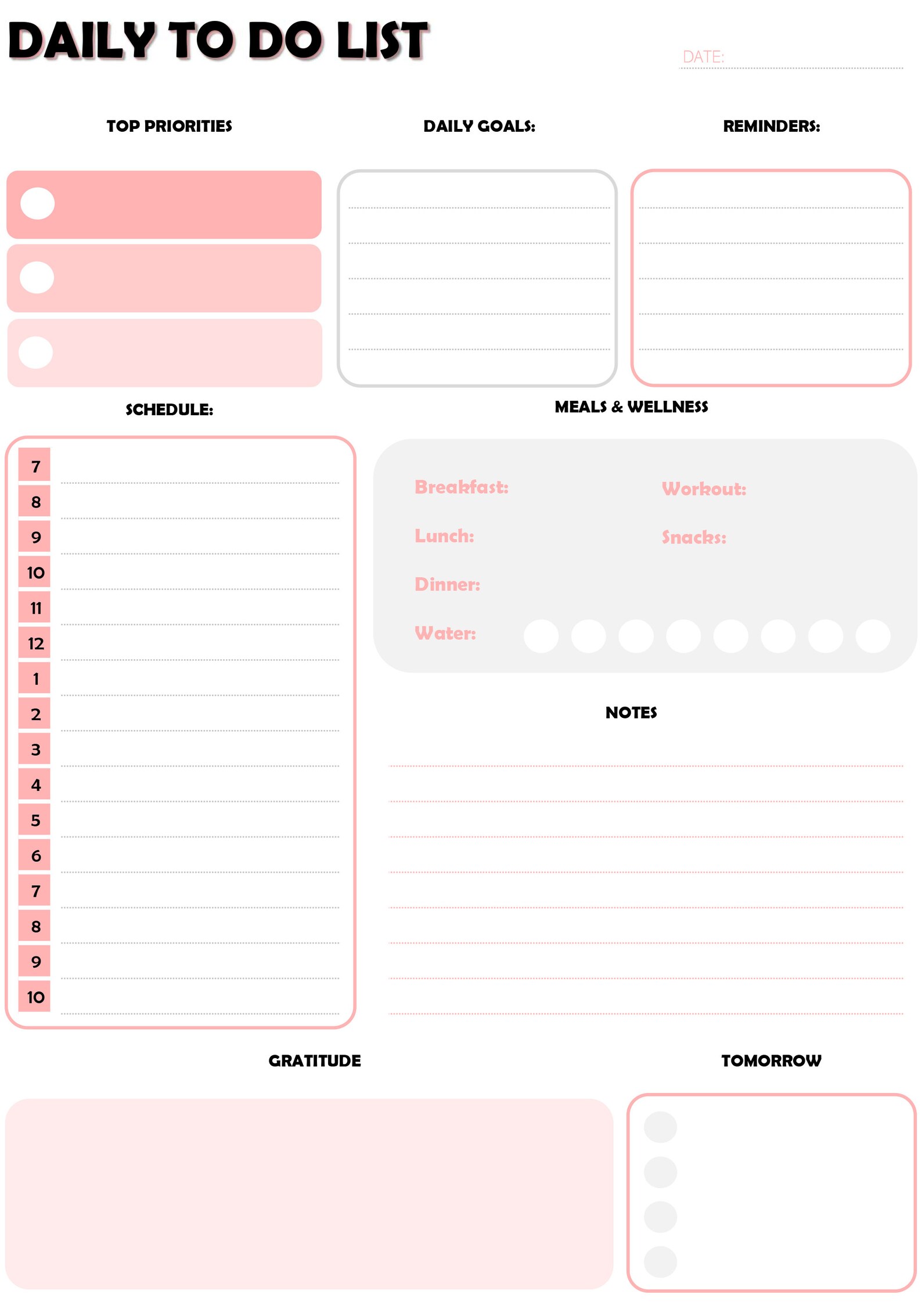 10 DIY Printable Hourly To Do List 338967 10 DIY Printable Hourly To Do List 338967