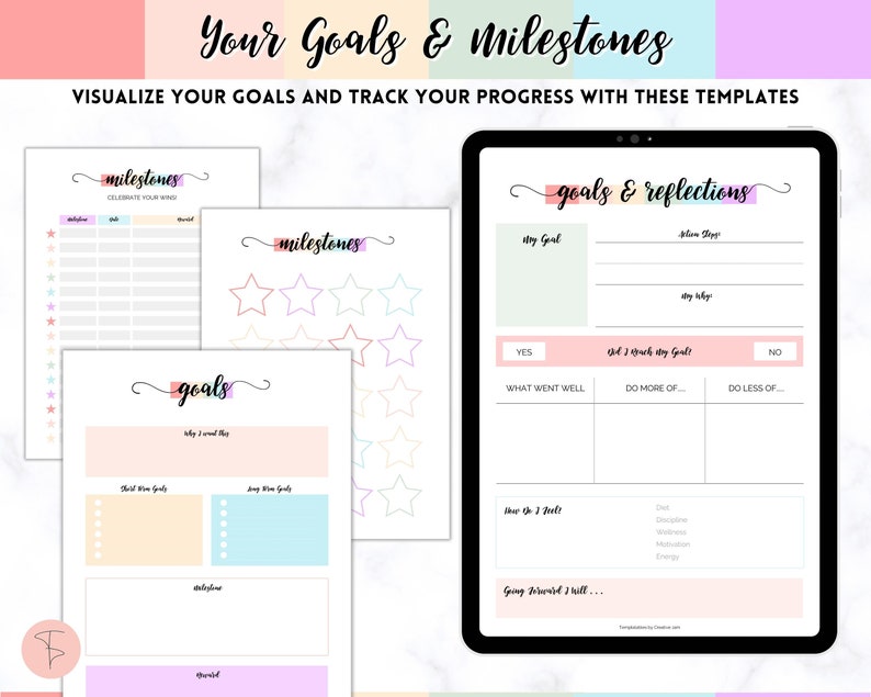 Weight Loss Journal, Weightloss Tracker, Fitness Planner Printable, Weight Loss Chart, Pounds Lost, Body Measurements, Meal Planner image 8