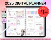 Digital Planner, 2025 COLORFUL GoodNotes Planner, Daily Weekly, Monthly Planner, Undated Life Planner, Notability Planner, iPad Planner