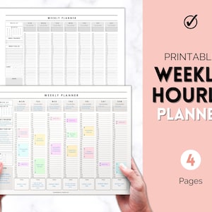 Wochenplaner druckbar, Wochenplaner, täglich, minimalistischer undatierter Planer, 2024 Weekly Organizer, To Do List druckbar, Adhd