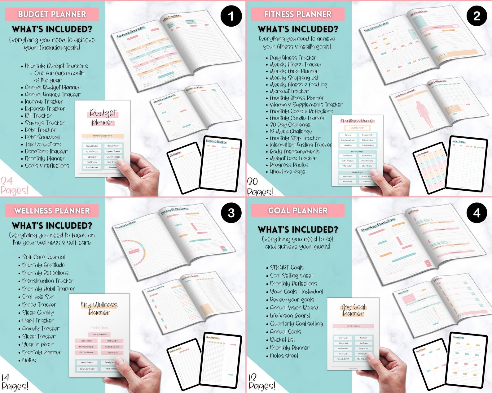 Ultimate PLANNER BUNDLE! Printable Goal Planner, Finances & Budget ...
