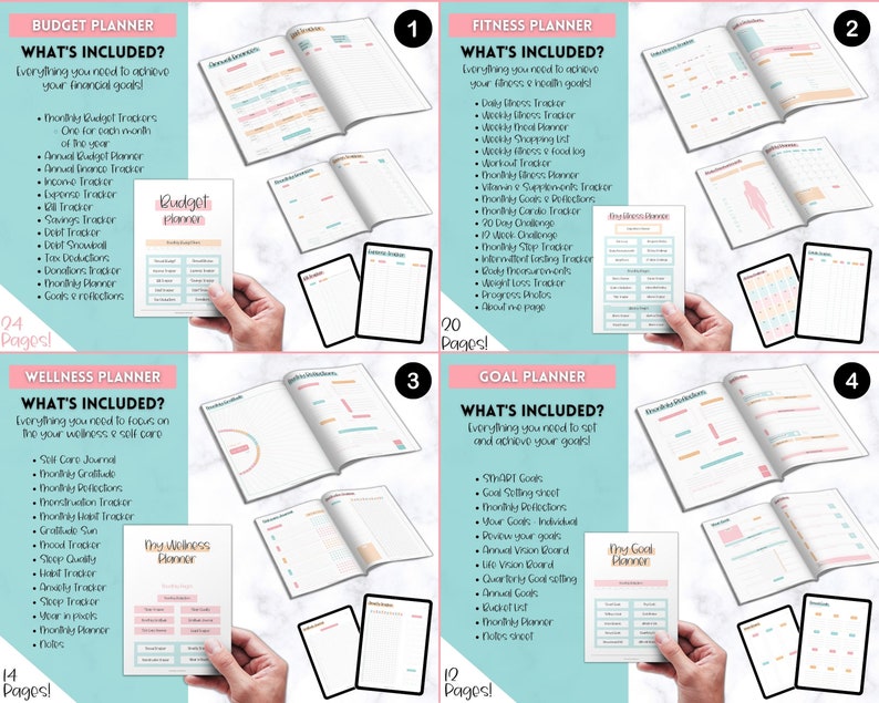 Ultimate PLANNER BUNDLE! Printable Goal Planner, Finances & Budget ...