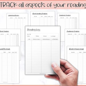 READING Journal Printable, Book Tracker, Reading Challenge, Book Review ...