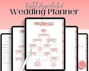 130+ Page Wedding Planner for iPad GoodNotes, Digital Wedding Planner, Wedding Checklist, Schedule, To Do List, Budget, Itinerary, Timeline