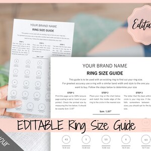 RING Size Chart, Printable Ring Size Guide, Ring Sizer. Multisizer, Ring Sizing Tool, How to ...