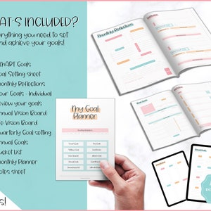 Goal Planner BUNDLE, 2024 Goals Tracker, SMART Goal Setting Kit, New ...