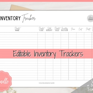 Inventory Tracker! Small Business Inventory Management Form, Product Stock Sales, Etsy Seller, Handmade, Poshmark Reseller Business Template