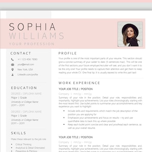 Word de modelo de currículo de uma página. Modelo de currículo profissional, design de currículo, modelo de currículo executivo, Curriculum Vitae limpo, minimalista, ATS, grátis