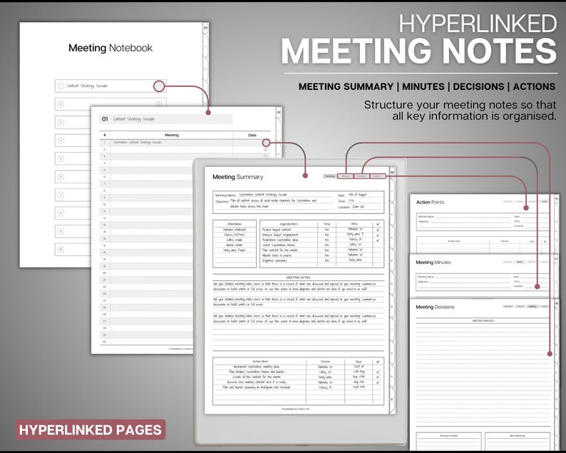 Supernote | ALL ACCESS template pack | 2026 Daily Planner, Digital To Do List, Meeting Minutes, Journal & Notebook, Calendar, a5x, a6x image 6