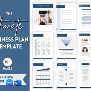 Business Proposal Template, Small Business Planner, Start Up Workbook, Business Plan Analysis, Canva, Word, Side Hustle, EDITABLE Plan