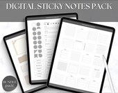 300+ Digital Sticker Pack, Digital Sticky Notes, Adhesive Notes, Digital Planner Widgets, Precropped, GoodNotes Notebook, iPad stickers, PNG